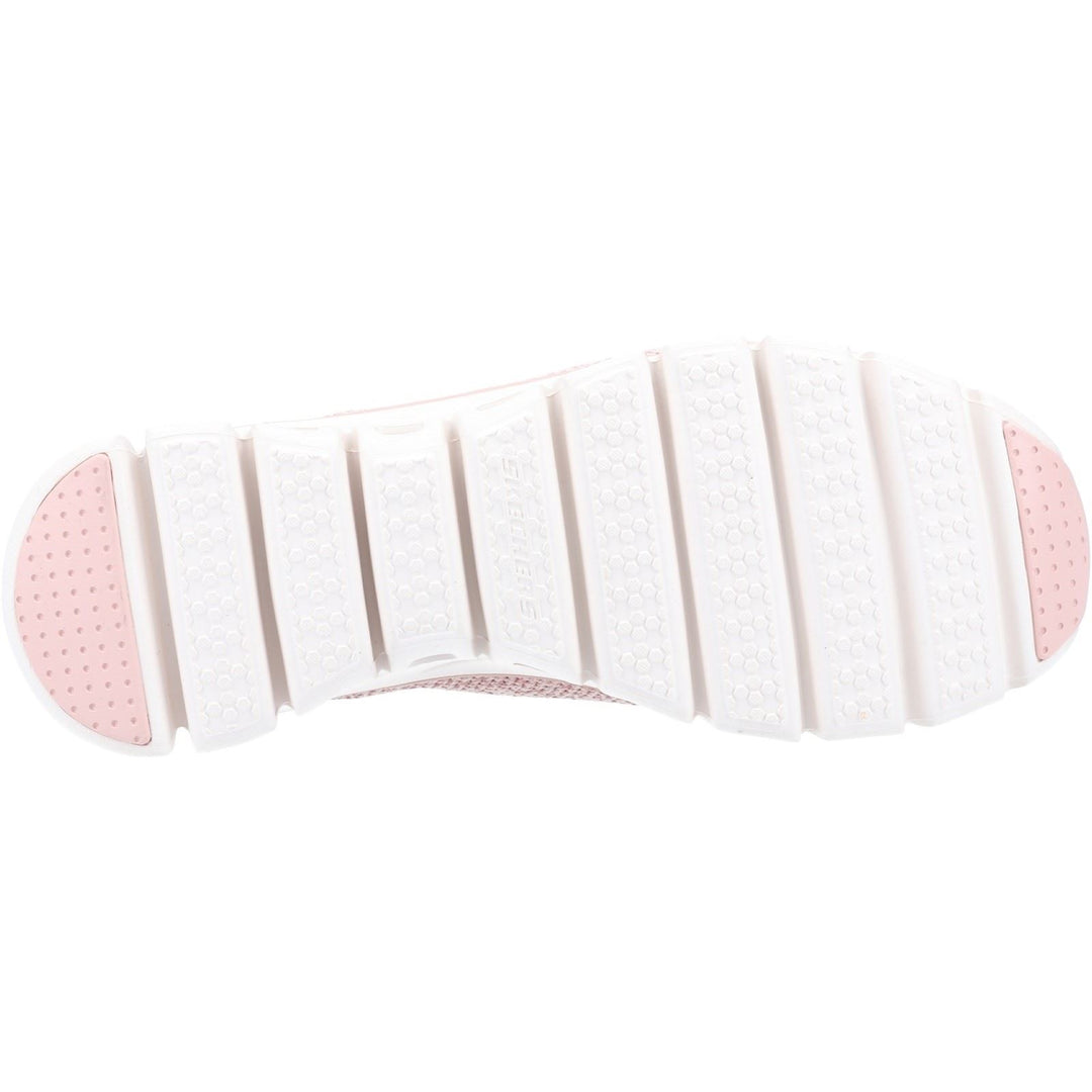 Women's Wide Fit Skechers 104198 Glide Step Grand Flash Trainers - Rose in Rose - Image 5