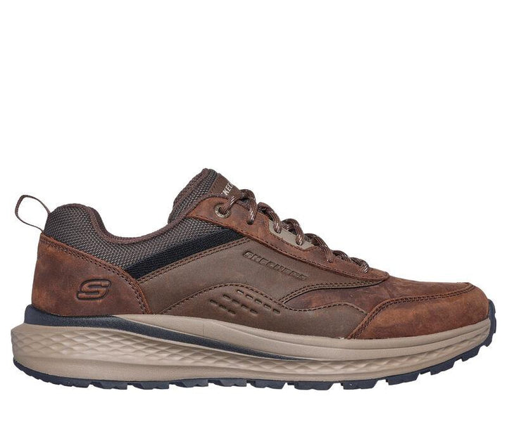 Men's Relaxed Fit Skechers 210925 Slade Peralto Trainers in Cocoa - Image 1