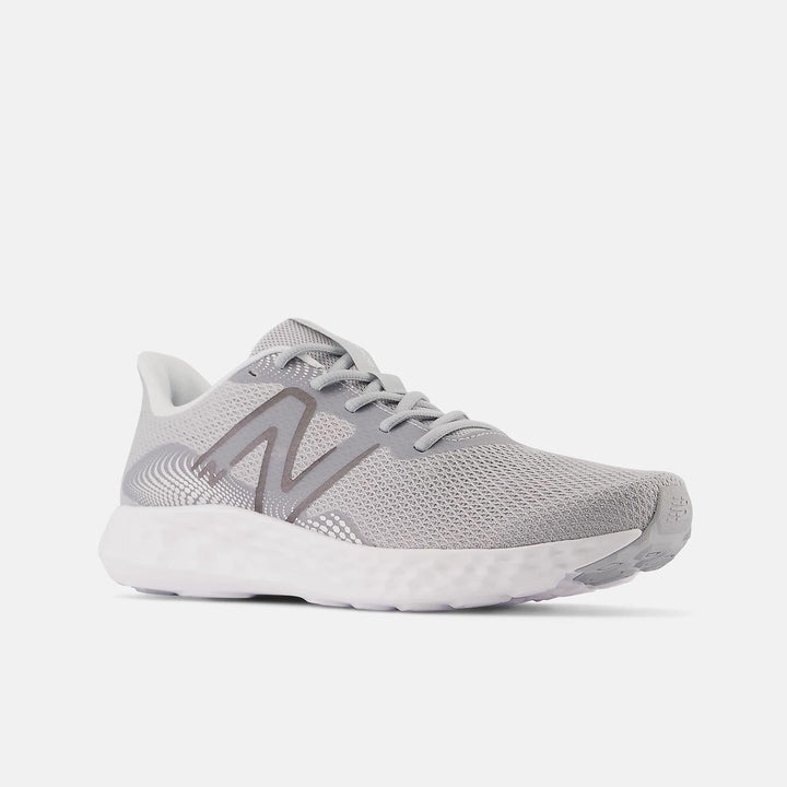 Women's Wide Fit New Balance M411LG3 Walking and Running Trainers - Grey/White in Grey/White - Image 1