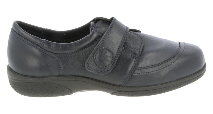 Womens Wide Fit DB Owl Shoes in Black / Stretch - Image 1