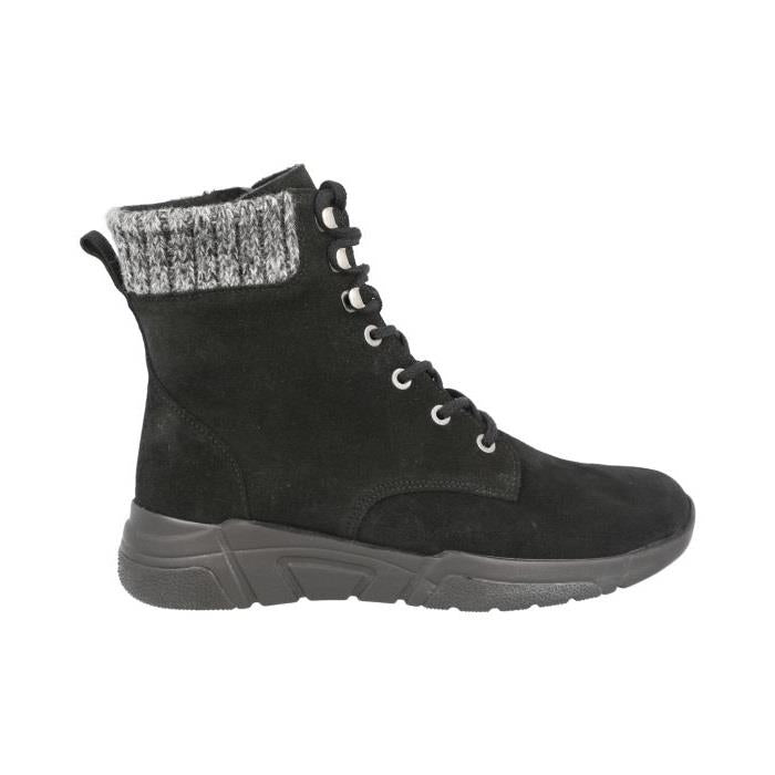 Women's Wide Fit DB Acre Boots in Black Suede - Image 1