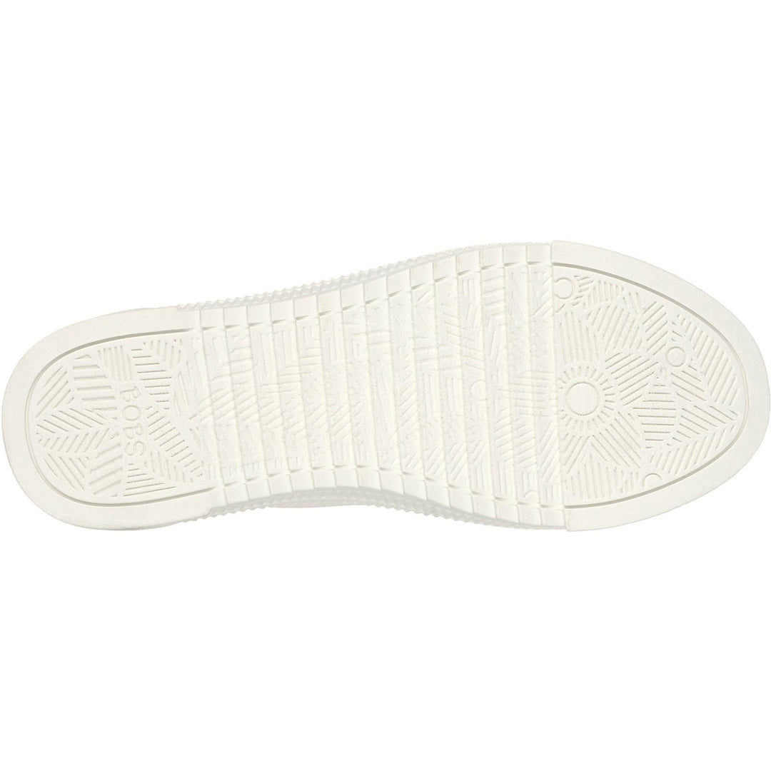 Women's Wide Fit Skechers 114640 Bobs Copa Canvas Shoes in Off White - Image 11