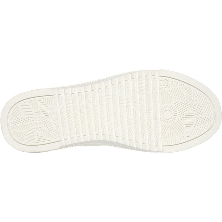 Women's Wide Fit Skechers 114640 Bobs Copa Canvas Shoes in Off White - Image 1