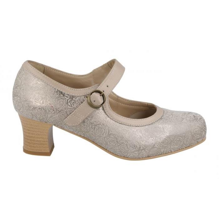 Women's Wide Fit DB Bangalore Shoes in Black Stretch Textile - Image 7