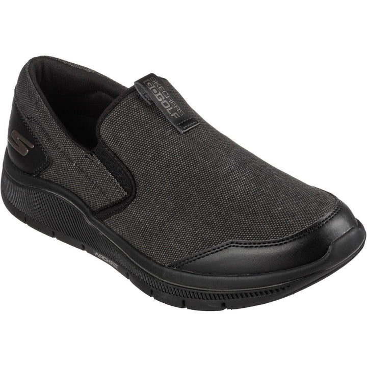 Men's Wide Fit Skechers 214035 Go Golf Arch Fit Trainers in Navy/Grey - Image 1