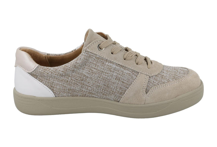 Women's Wide Fit DB Cedar Shoes in Beige - Image 1