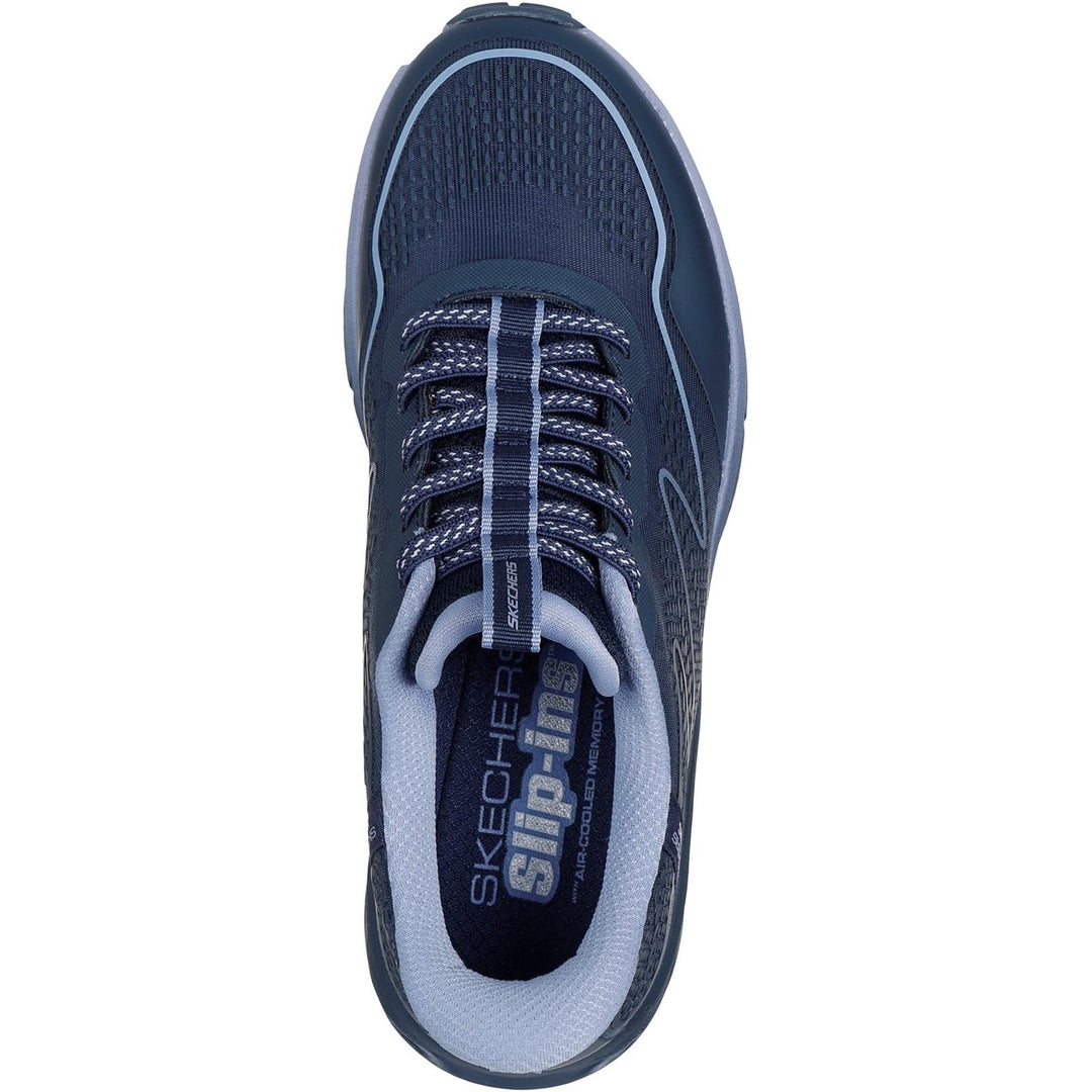 Women's Wide Fit Skechers 180157 Slip-ins Switch Back Trainers in Navy - Image 4