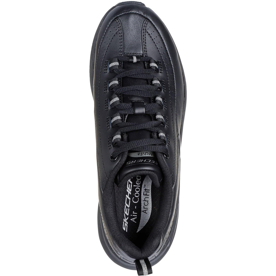 Women's Wide Fit Skechers 150061 Arch Fit 2.0 Star Bound Trainers in Black - Image 5