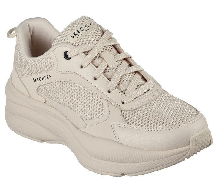 Women's Wide Fit Skechers 177402 Street Twisterz Lighten Up Trainers - Sand in Sand - Image 1