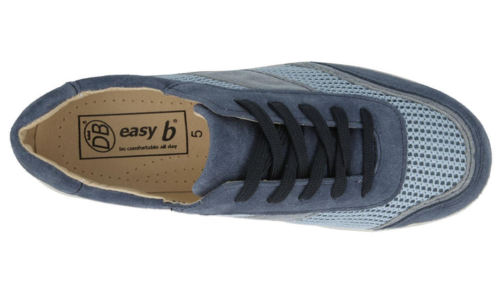 Women's Wide Fit DB Echo Canvas Trainers in Black - Image 1