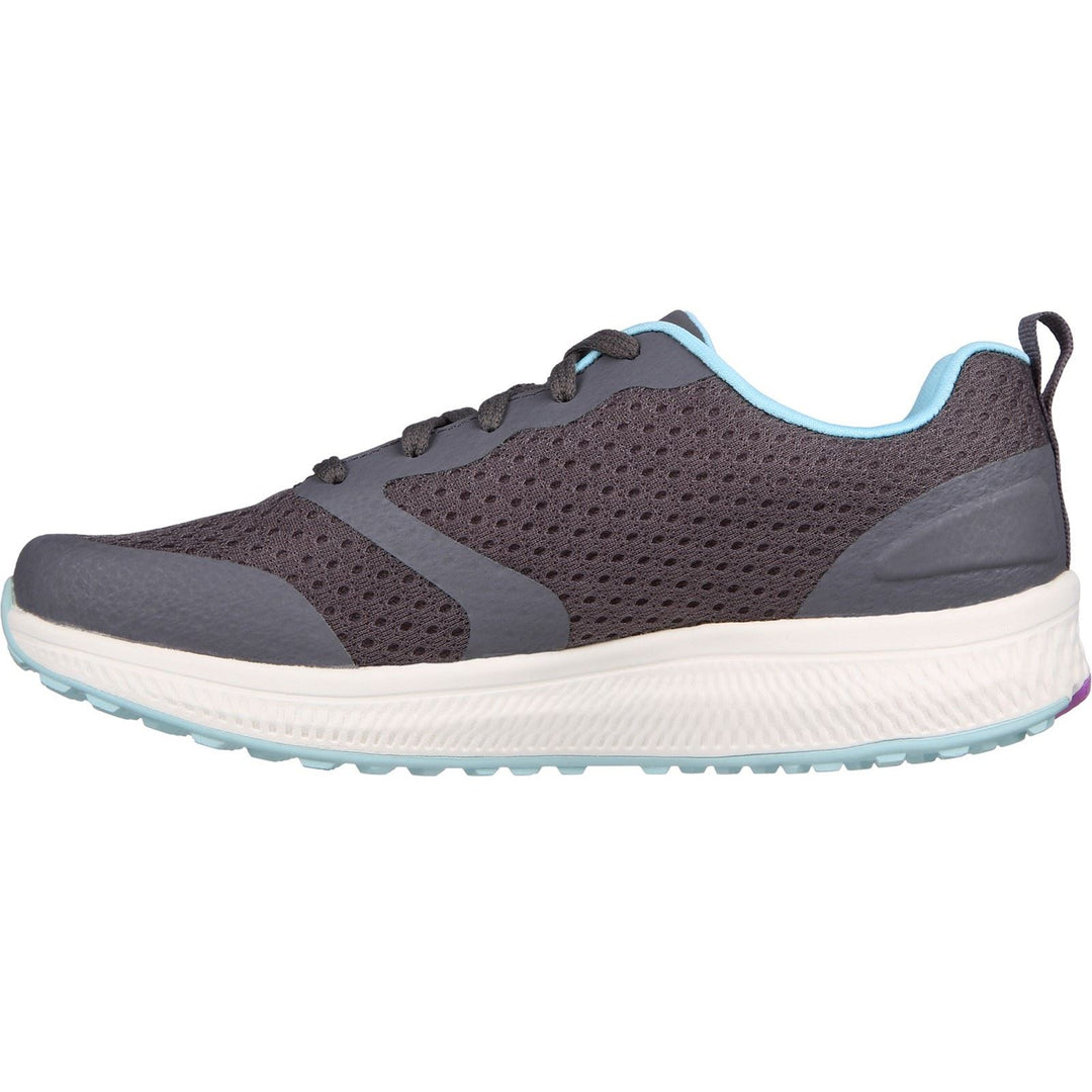 Women's Wide Fit Skechers 128277 GO RUN Consistent Intensify X Trainers in Charcoal/Blue - Image 5