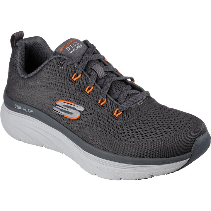 Men's Wide Fit Skechers 232364 Relaxed Fit D'Lux Walker Meerno Trainers in Navy - Image 1