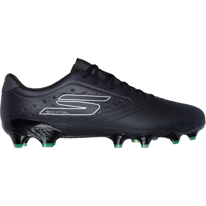 Men's Wide Fit Skechers 252015 Razor Gold FG Wide Fit Football Boots/Trainers in Black/Silver - Image 1