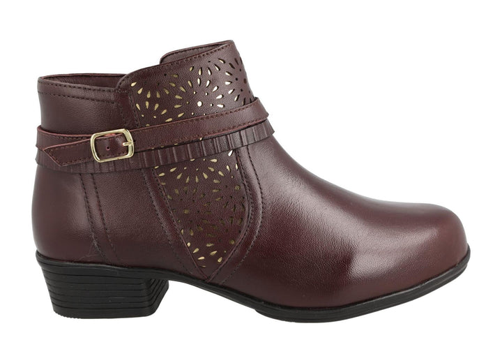 Women's Wide Fit DB Sky Boots in Black Leather - Image 1