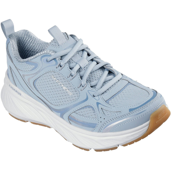 Women's Relaxed Fit Skechers 150475 Edgeride Silver Eclipse Trainers in Pink - Image 1