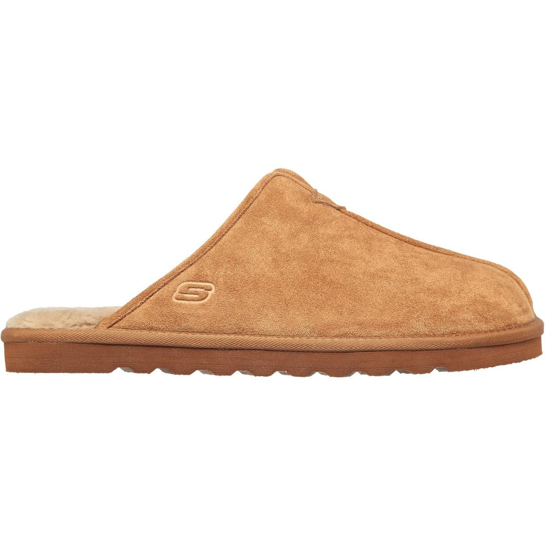Men's Relaxed Fit Skechers 66094 Renten Palco Slippers - Tan in Tan - Image 2