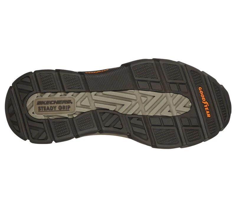 Men's Wide Fit Skechers 204480 Respected Calum Walking Trainers - Cocoa in Cocoa - Image 5