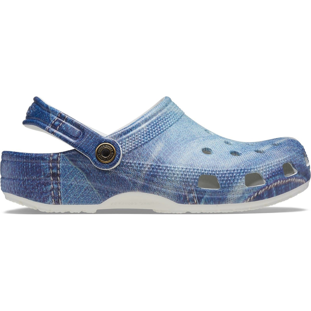 Women's Crocs 210402 Classic Denim Clog Sandals in Moonlight - Image 2