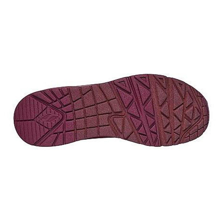 Women's Wide Fit Skechers 73690 Uno Stand On Air Sports Trainers - Plum in Plum - Image 1