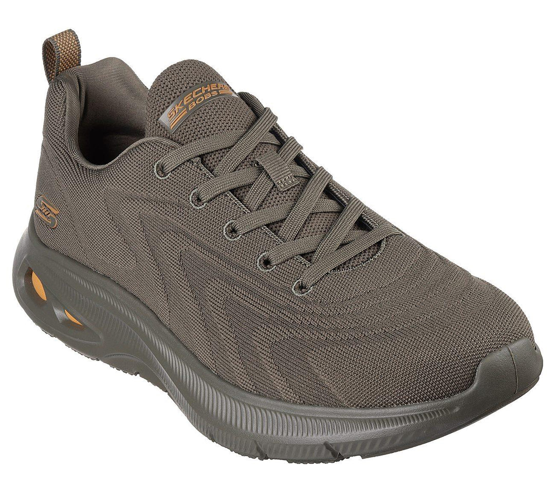 Men's Wide Fit Skechers 118075 Bobs Unity Trainers in Olive - Image 3