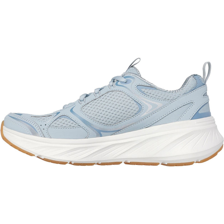Women's Relaxed Fit Skechers 150475 Edgeride Silver Eclipse Trainers in Pink - Image 1