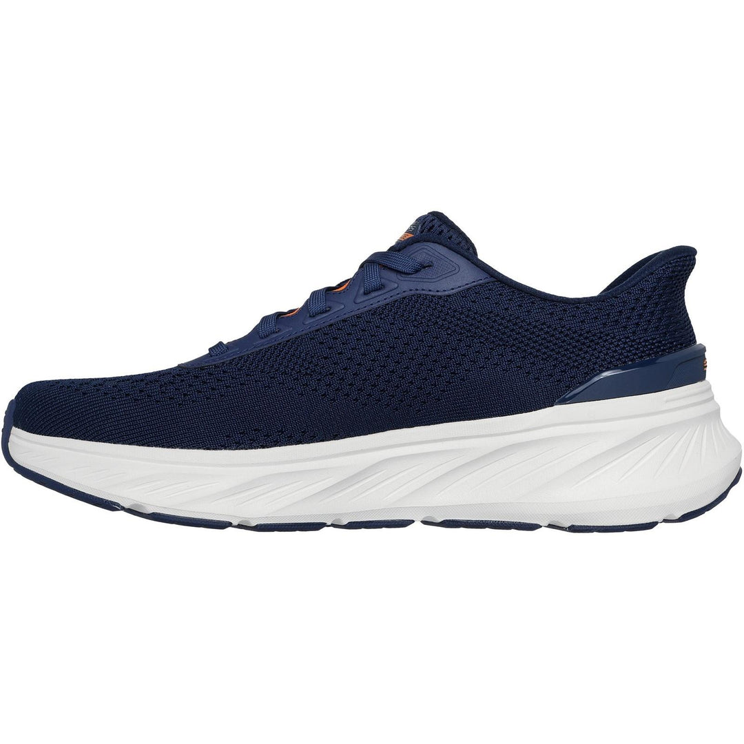 Men's Relaxed Fit Skechers 232846 Slip-ins Sport Edgeride Erlson Trainers in Navy/Orange - Image 4