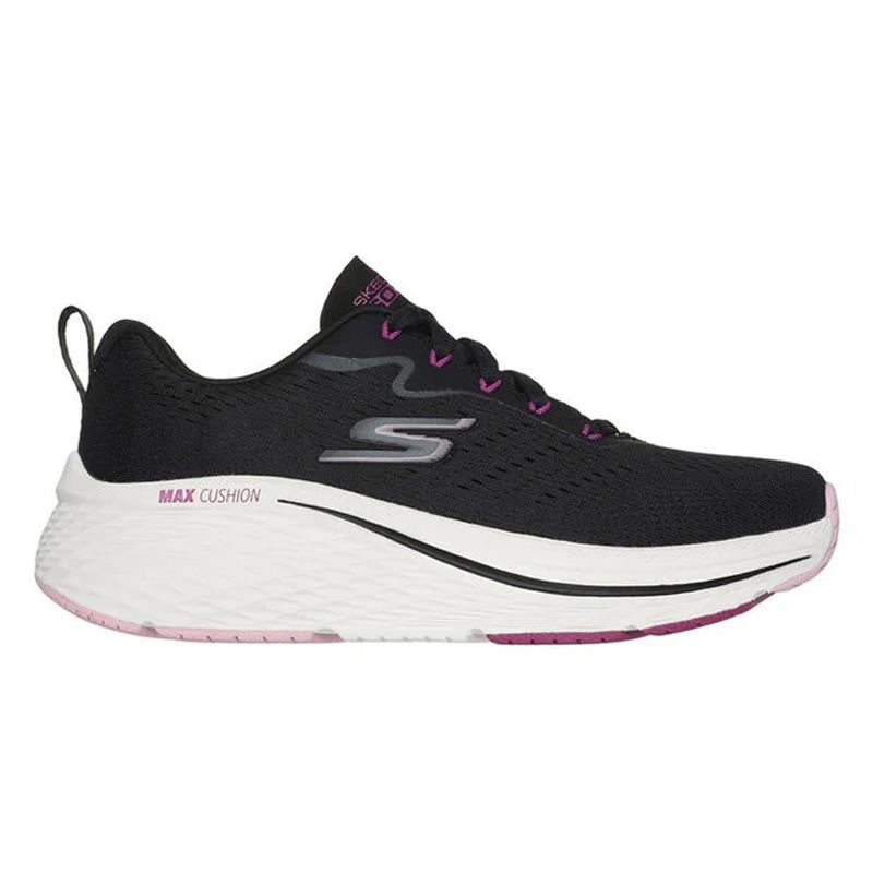 Women's Wide Fit Skechers 129601W Max Cushioning Elite 2.0 Levitate Trainers in Black/Purple - Image 2