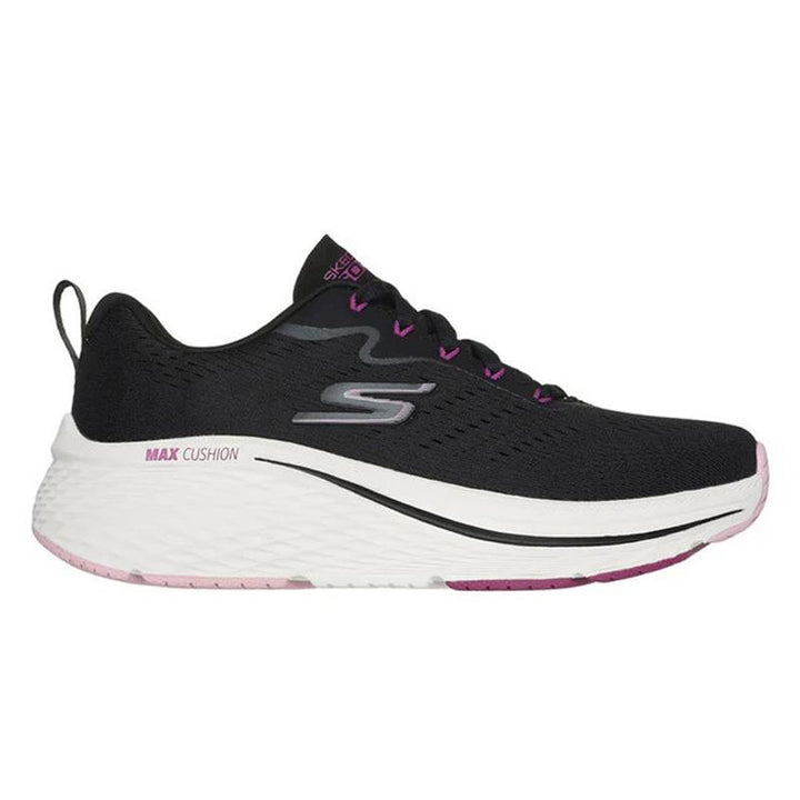 Women's Wide Fit Skechers 129601W Max Cushioning Elite 2.0 Levitate Trainers in Black/Purple - Image 1