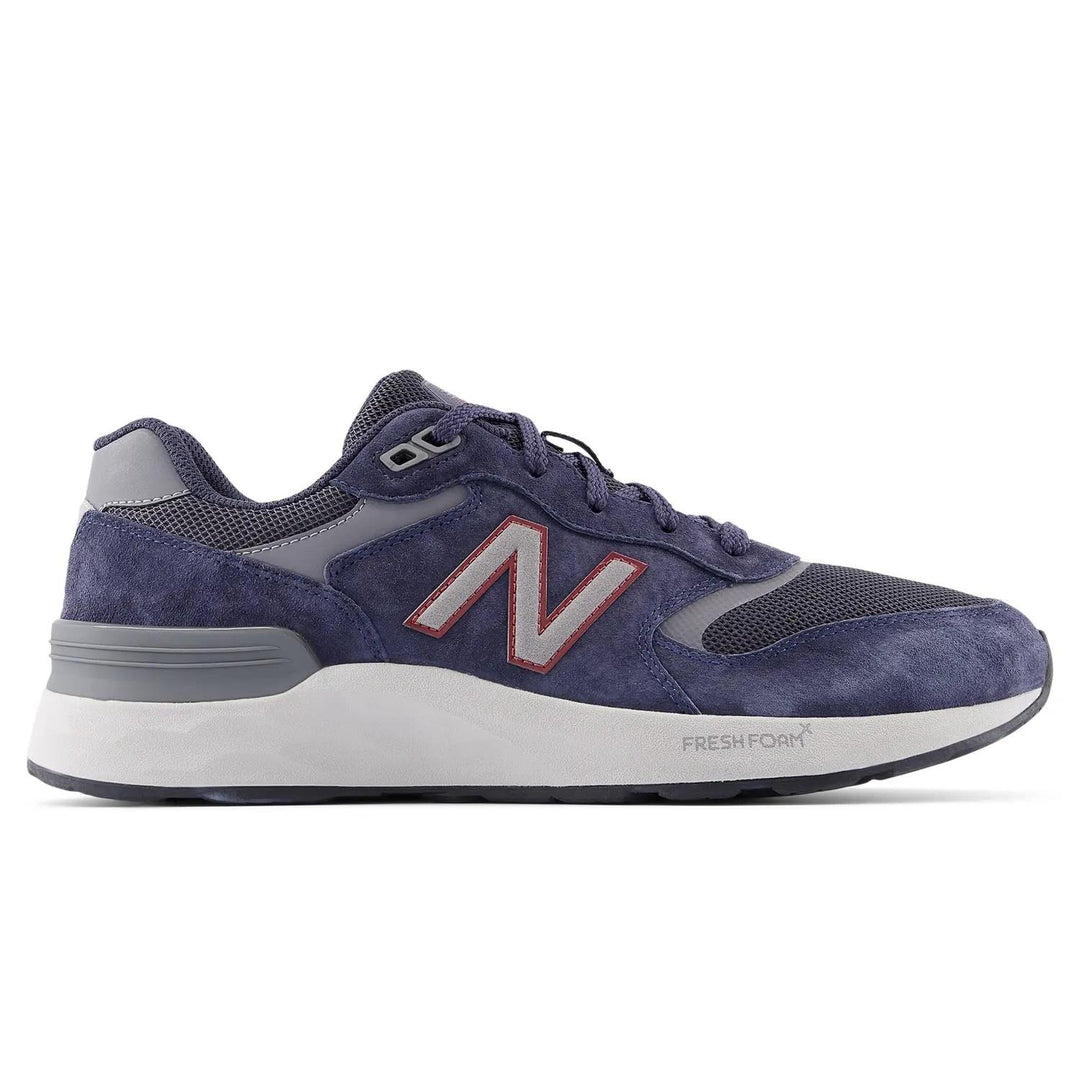 Men's Wide Fit New Balance MW880BC7 Walking/Running Trainers - Fresh Foam in Navy Blue - Image 2