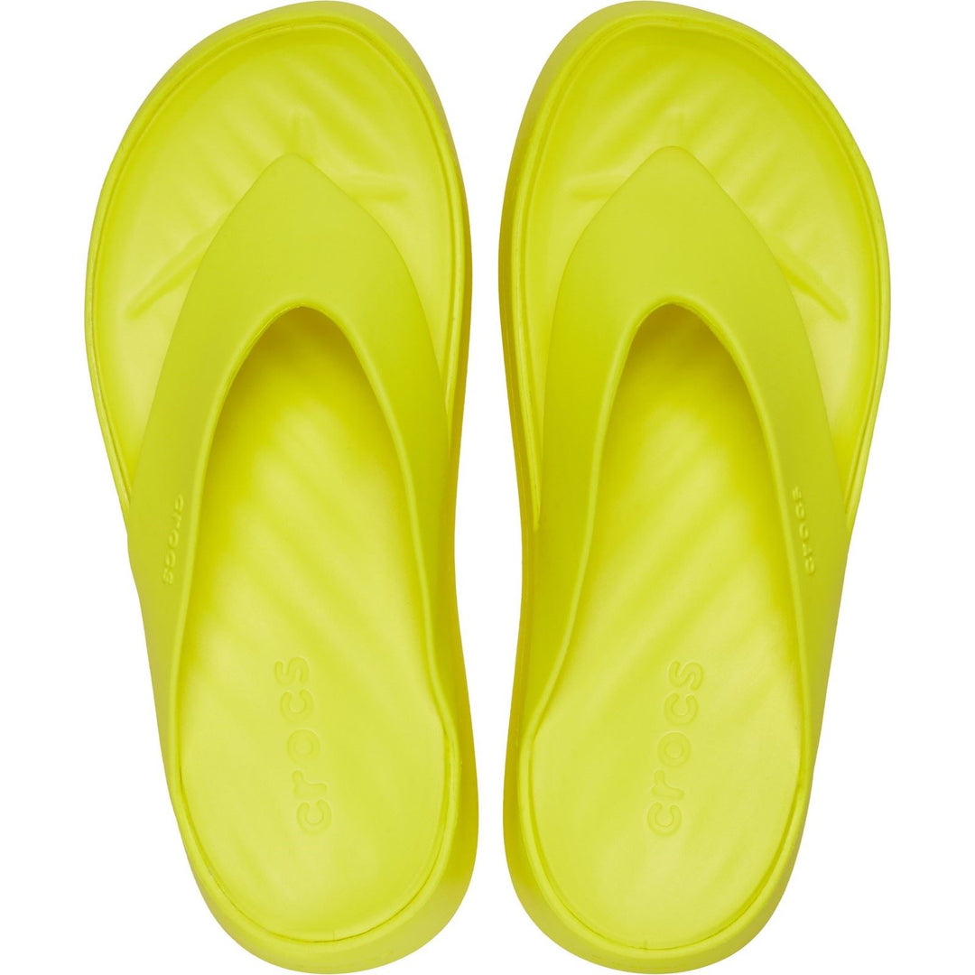 Women's Crocs 209410 Getaway Platform Flip Slippers in Black - Image 11