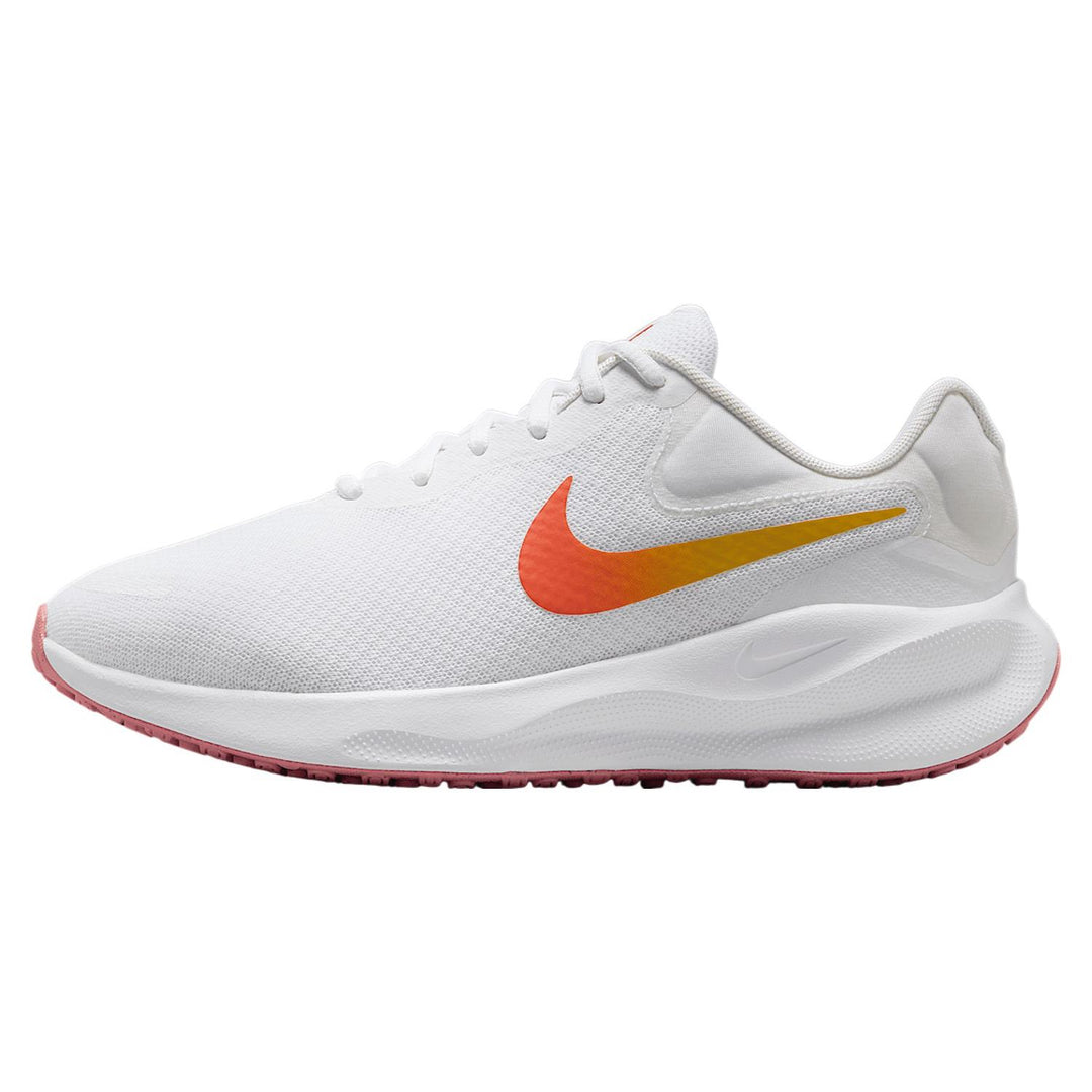 Women's Wide Fit Nike FZ6829-100 Revolution 7 Running Trainers in White/Magic - Image 3