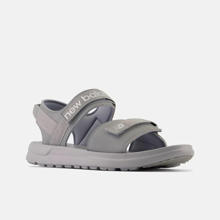 Womens Wide Fit New Balance SUA250A1 Sandals in Grey - Image 1