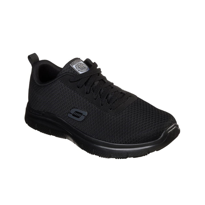 Men's Wide Fit Skechers 77125EC Flex Advantage Bendon SR Occupational Trainers in Black - Image 1
