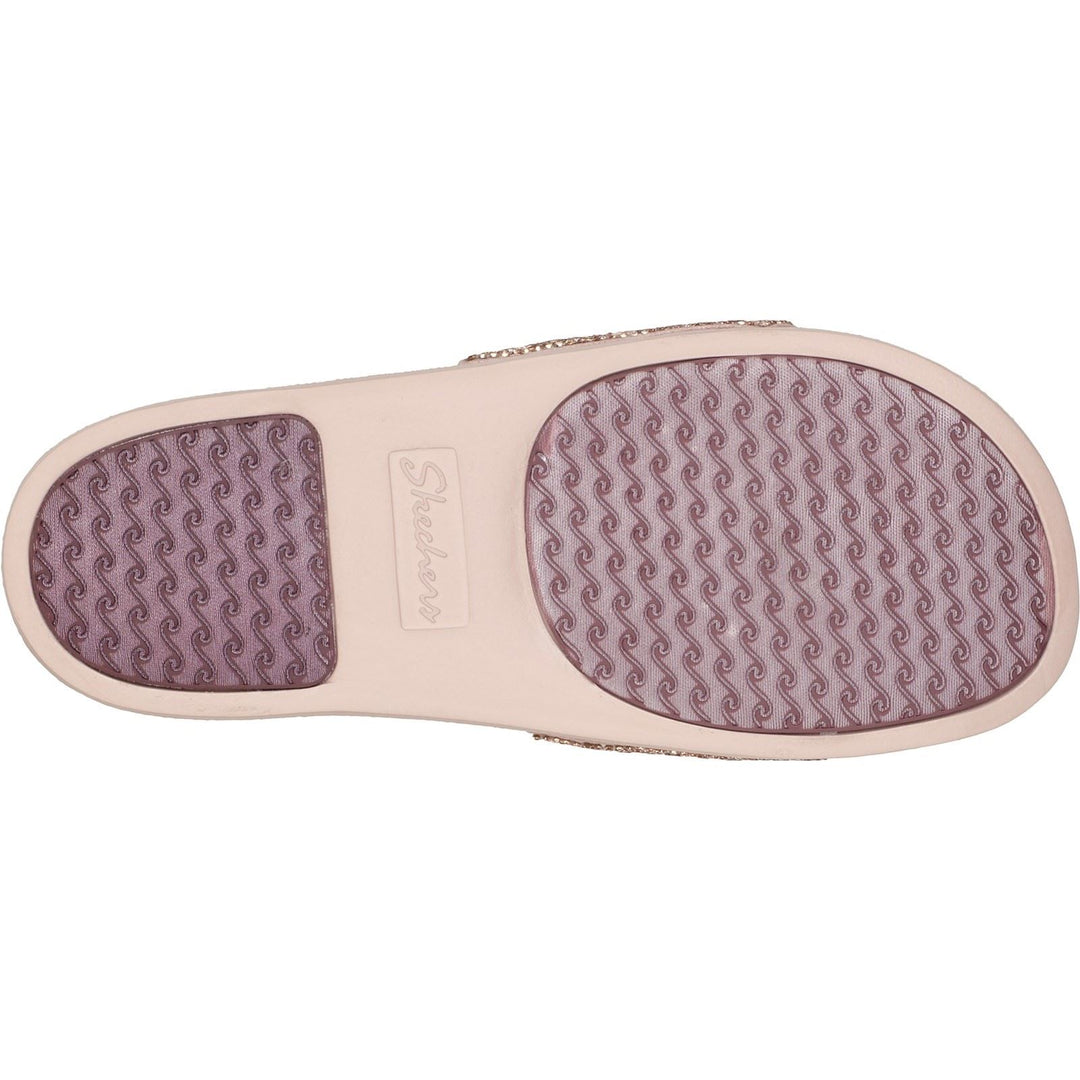 Women's Wide Fit Skechers 119320  Pop Ups New Spark Mules in Rose/Gold - Image 6