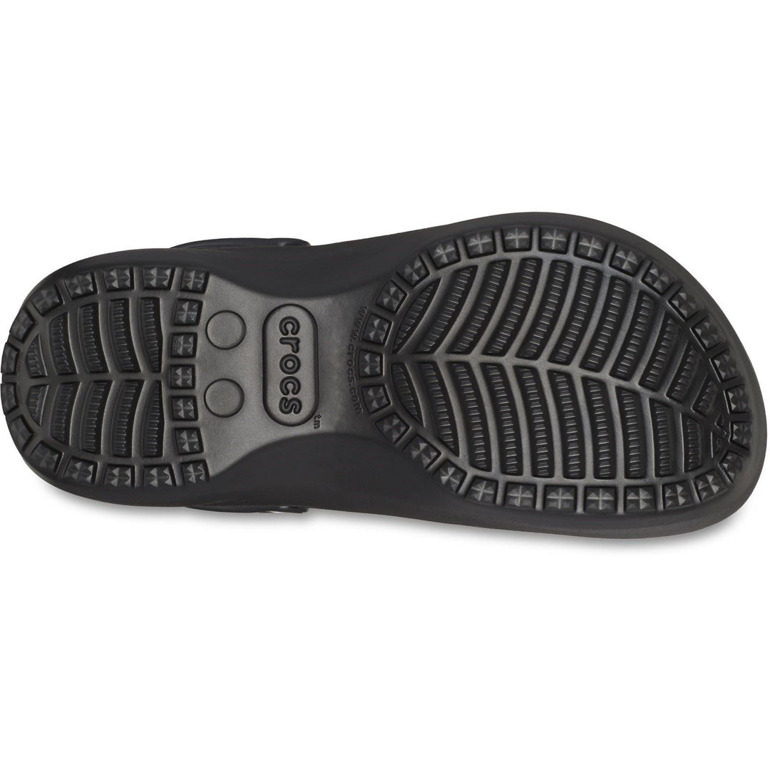 Women's Crocs 207938 Classic Platform Lined Clog Sandals in Black - Image 6