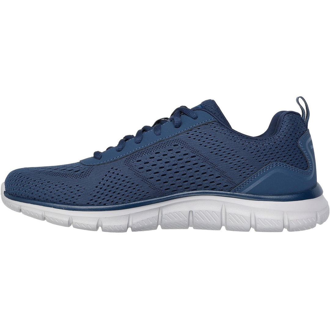 Men's Wide Fit Skechers Track 232758 Leshur Trainers in Blue - Image 4