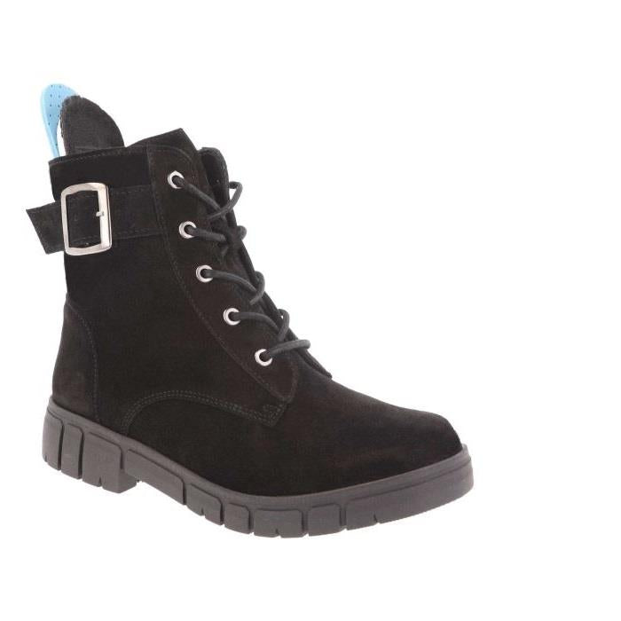 Women's Wide Fit DB Holly Ankle Boots in Brown Suede - Image 5