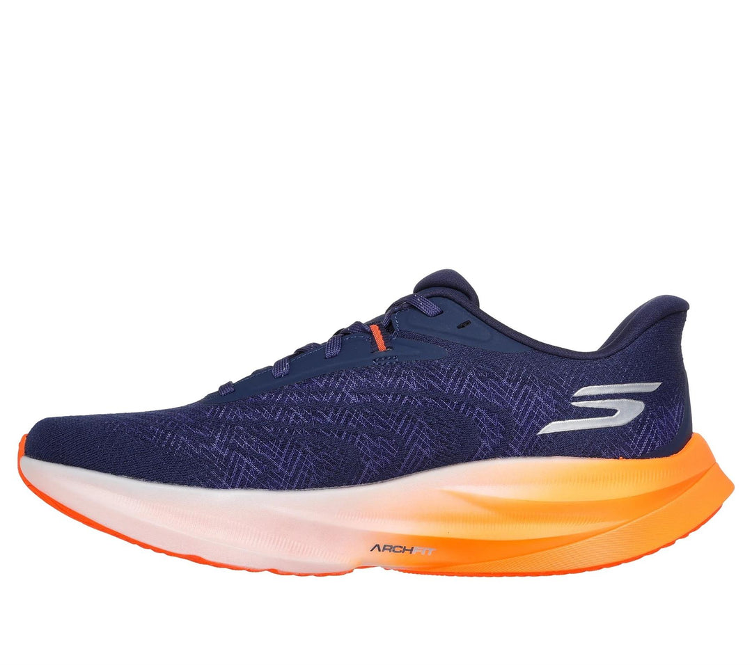 Men's Wide Fit Skechers 246200 Go Run Ride 12 Trainers in Navy/Orange - Image 3