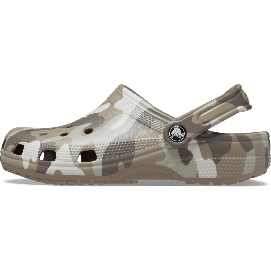 Men's Crocs 206454 Seasonal Camo Sandals in Mushroom/Multi - Image 4