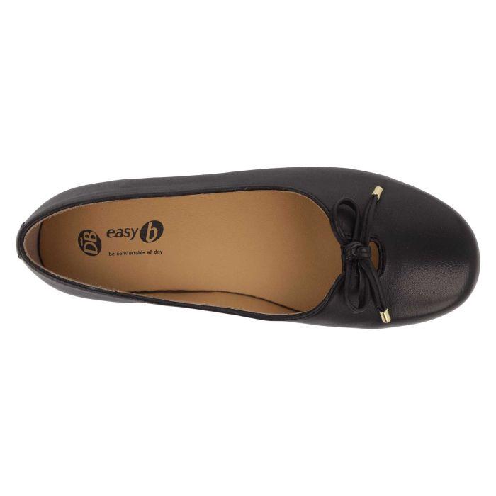 Women's Wide Fit DB Magnolia Loafers in Black Leather - Image 1