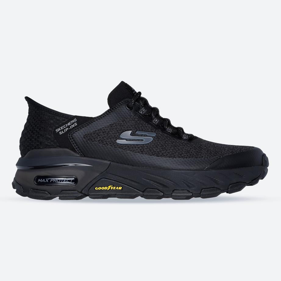 Men's Wide Fit Skechers 237309 Slip-ins Max Protect Assembly Trainers - Black in Black - Image 1