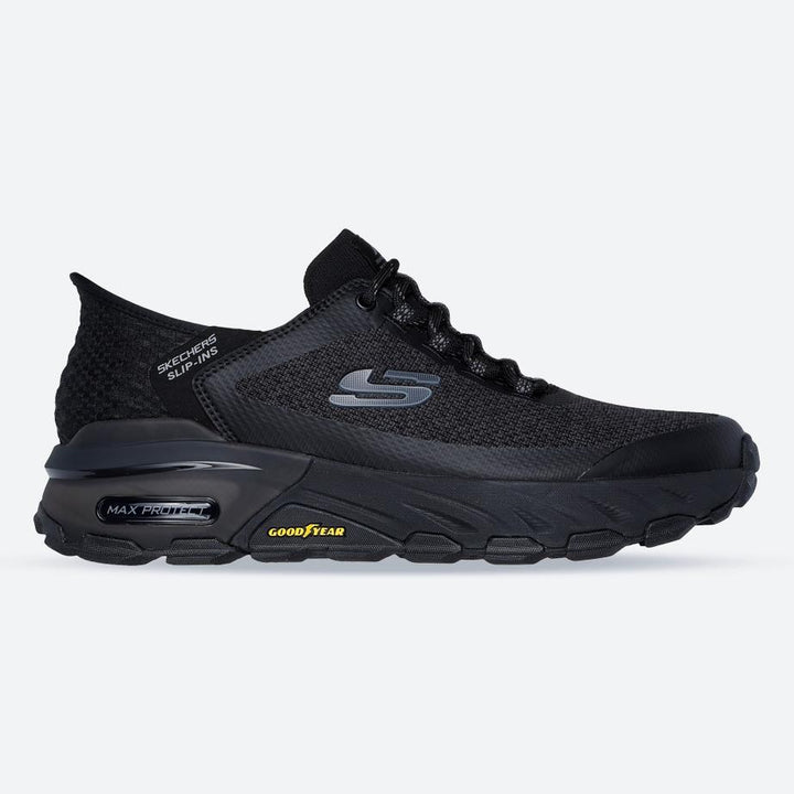 Men's Wide Fit Skechers 237309 Slip-ins Max Protect Assembly Trainers in Black - Image 1