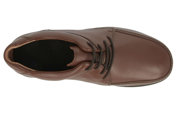 Mens Wide Fit DB Morgan 2 Shoes in Black Leather - Image 1