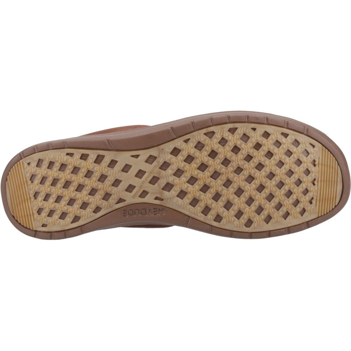 Men's Heydude 40173 Wally Grip Moc Craft Leather Shoes in Brown - Image 1