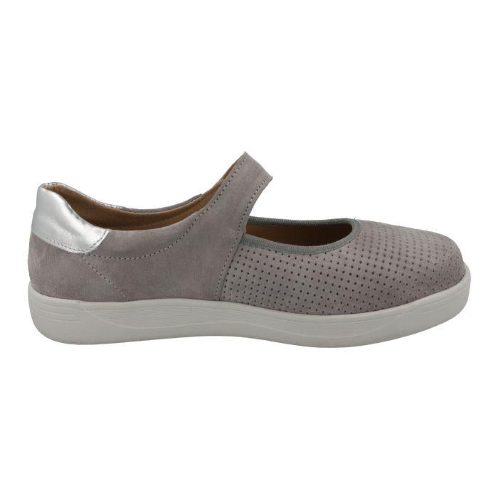 Women's Wide Fit DB Lynx Shoes in Sky Blue Leather / Suede - Image 9