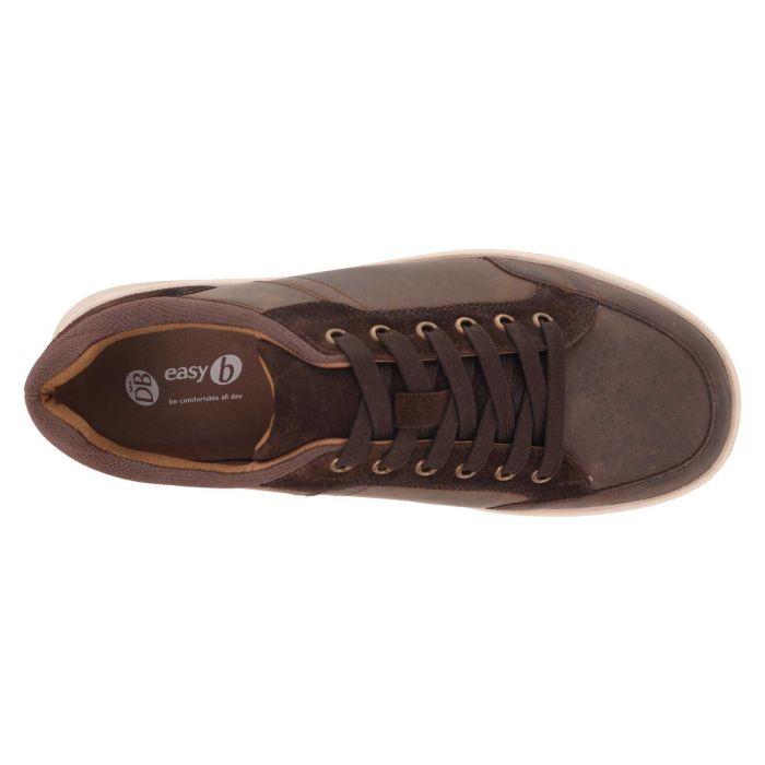 Men's Wide Fit DB Albie Shoes in Navy Leather / Navy Suede - Image 11