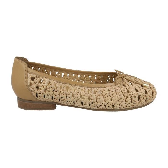 Women's Wide Fit DB Raffia Shoes in Black - Image 1