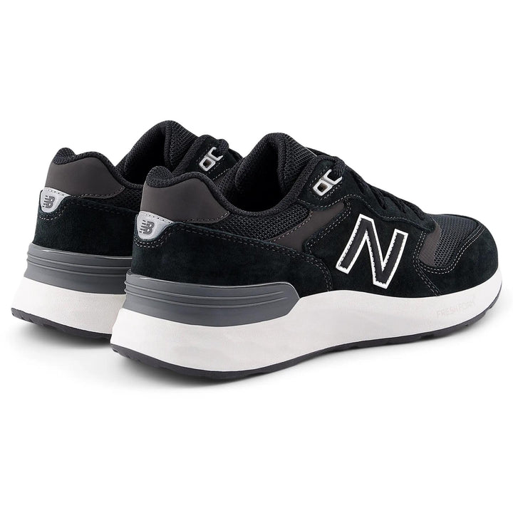 Women's Wide Fit New Balance WW880BB7 Walking/Running Trainers - Fresh Foam in Black/White - Image 1