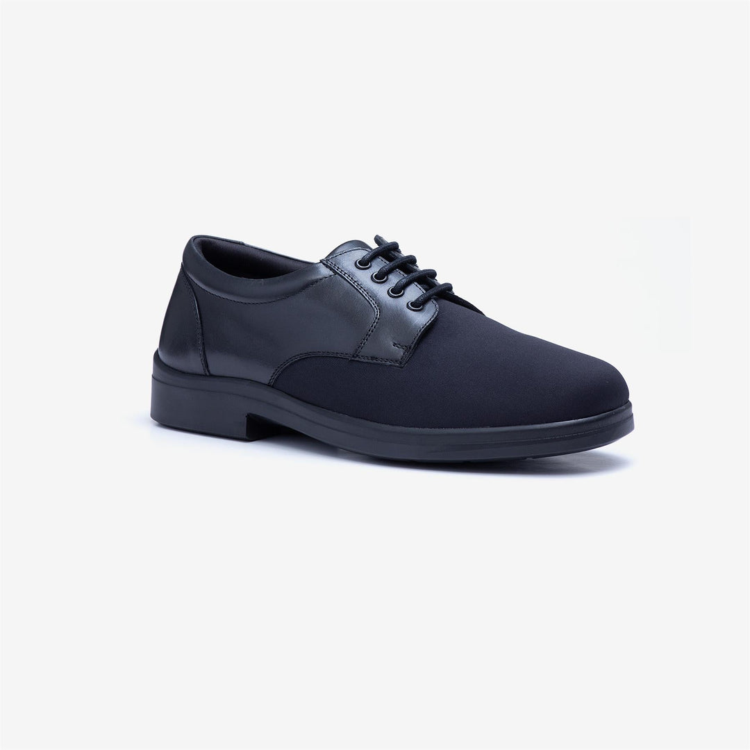 Mens Wide Fit Tredd Well Ryan Lace Up Shoes - Black in Black - Image 4