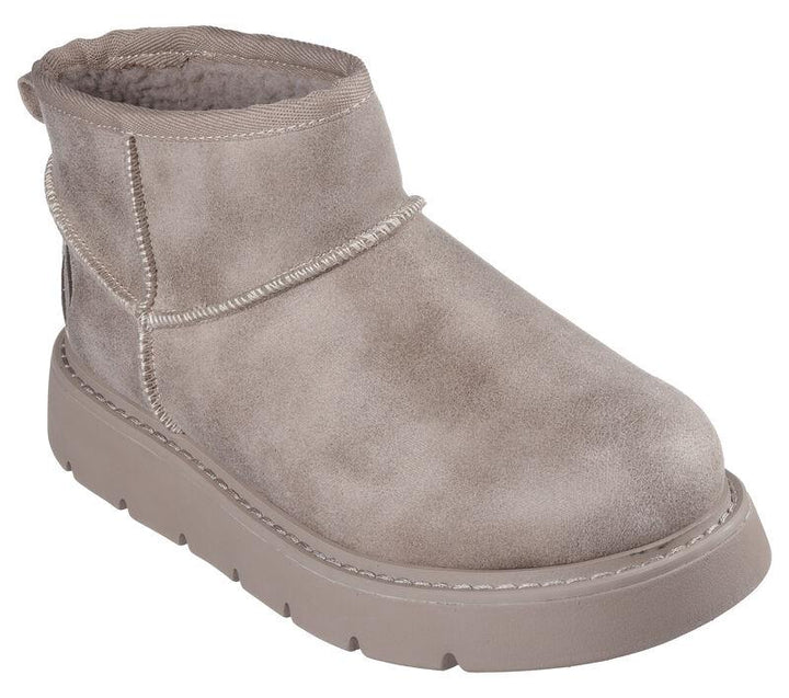 Women's Wide Fit Skechers 169018 Keepsakes Boots in Taupe - Image 1